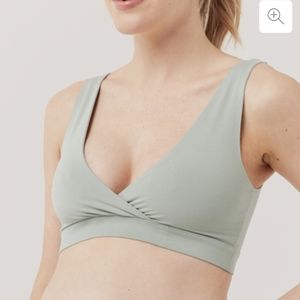 Pact Maternity Nursing Bra in Agave Size Small